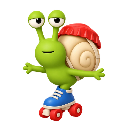 The snail character at level 1